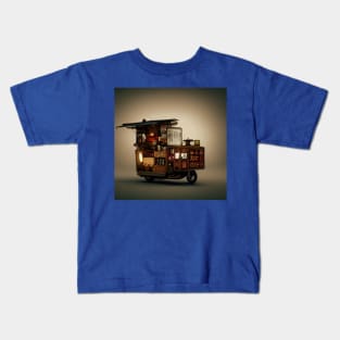 Steampunk Tokyo Ramen Cart Kids T-Shirt